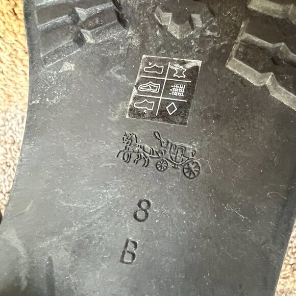 Coach Easton  Women's Tall Brown Side Zip Leather Boots. - Picture 13 of 13